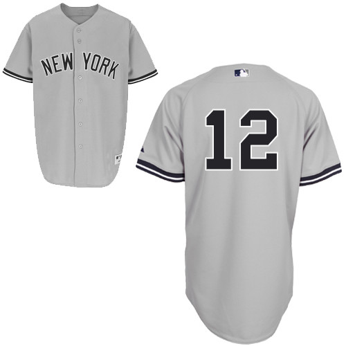 Alfonso Soriano #12 MLB Jersey-New York Yankees Men's Authentic Road Gray Baseball Jersey